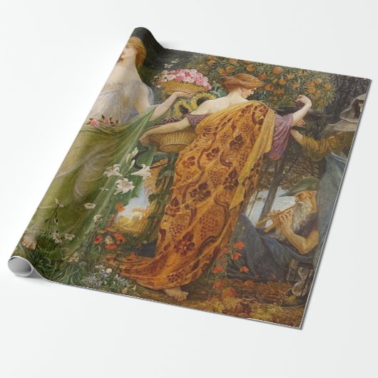 4 Saisons von Walter Crane Geschenkpapier (Ungerollt)