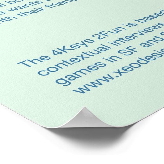 4 Schlüssel 2 Spaß Poster (Ecke)