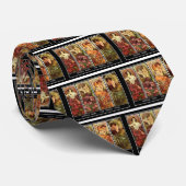 4 Seasons Alphonse Mucha Krawatte (Gerollt)
