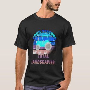 4 Seasons Total Landscaping Sonnenuntergang Vintag T-Shirt
