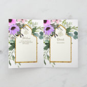4 Seite NIKAH WALIMA Invite Pink Floral Islamische Karte (Innenseite)