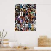 4 Seiten 16 Bars: "Comicen sind Hip Hop" Poster (Küche)