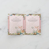 4 Seiten Adorable GIRLS Woodland Deer Baby Dusche Einladung (Innenseite)