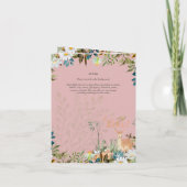 4 Seiten Adorable GIRLS Woodland Deer Baby Dusche Einladung (Rückseite)