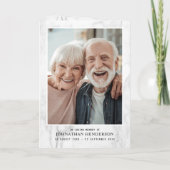 4-Seiten-Beerdigung/Gedenkdienst Einladung (Rückseite)