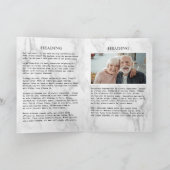 4-Seiten-Beerdigung/Gedenkdienst Einladung (Innenseite)