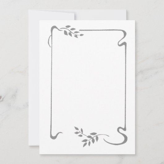 4 Seiten dünnes Band Dankeskarte (Vorderseite)