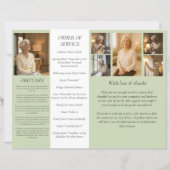 4-Seiten-Foto für grüne Beerdigung (Rückseite)