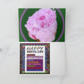 4 Seiten gedruckt Birthday Bus Dusche Tour Rose Zo Karte (Innenseite)