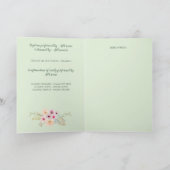 4-seitiges BAPTISM-Programm - Blumenkreuz Programm (Innenseite)