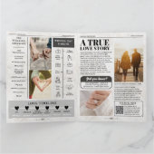 4-seitiges Hochzeitsprogramm Einzigartige Hochzeit Karte (Innenseite)