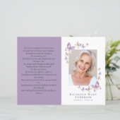 4-seitiges Minimalistisches Beerdigungsprogramm (Stehend Vorderseite)