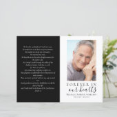 4-seitiges Minimalistisches Beerdigungsprogramm (Stehend Vorderseite)