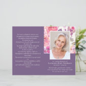 4-seitiges Programm zur Beerdigung von Blumenbeere (Stehend Vorderseite)