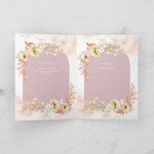 4-seitiges spanischsprachiges Hochzeitsprogramm mi Karte (Innenseite)