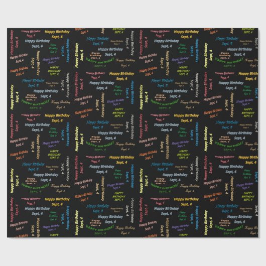 4. September Geschenkpapier (Flach)