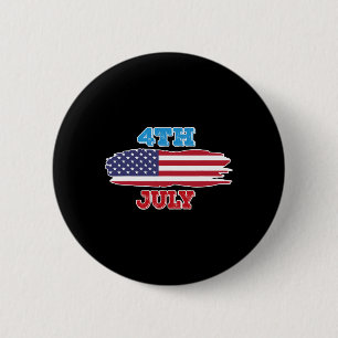 4 Shirt Amerikanische Unabhängigkeitstag American Button