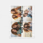 4 Skripttext für FotoCollage - bearbeitbare Farben Fleecedecke (Vorderseite)