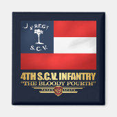 4. South Carolina Infantry Magnet (Vorne)