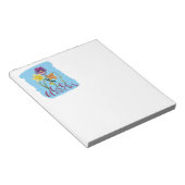 4 Spring and Summer Flowers with Fancy Text Notizblock (angewinkelt)