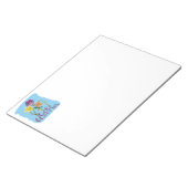 4 Spring and Summer Flowers with Fancy Text Notizblock (angewinkelt)