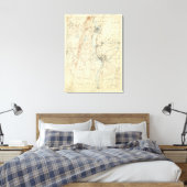 4 Springfield-Blatt Leinwanddruck (Insitu (Schlafzimmer))