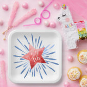 4. Star Fireworks Paper Plate Pappteller (Party)