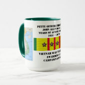 4 STERNE SAILOR VIETNAM KRIEG TASSE (Vorderseite Links)