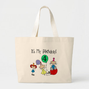 4. Stick Kids Party Geburtstagsgeschenke und Gesch Jumbo Stoffbeutel