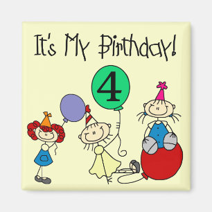 4. Stick Kids Party Geburtstagsgeschenke und Gesch Magnet