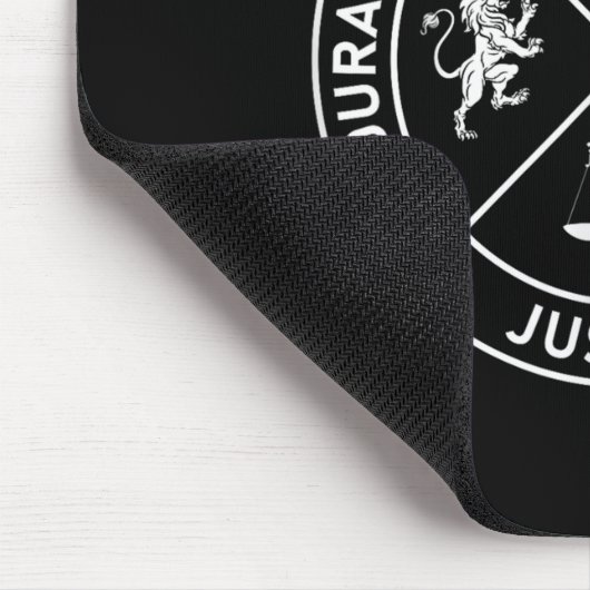 4 Stoische Tugenden Weisheit, Beherrschung der Ger Mousepad (Ecke)