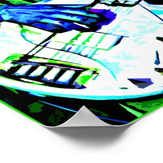 4 String Bass Poster (Ecke)