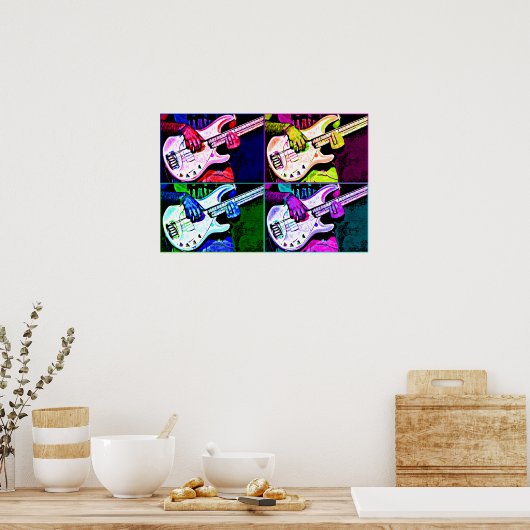 4 String Bass Poster (Küche)