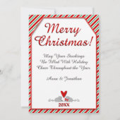 4-Strumpf Dated ・ BELIEVE ・ Frohe Weihnachten (Rückseite)