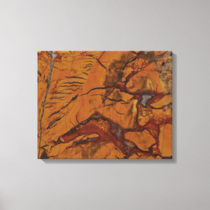 4 Stück Quad Red Jasper und Quarz Foto Print Leinwanddruck