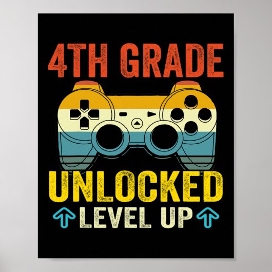 4. Stufe Entsperrt Level-Up Video-Game-Byck nach S Poster (Vorne)