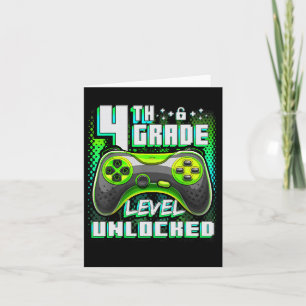 4. Stufe Entsperrte Funny Gamer Boys zurück Karte