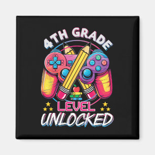 4. Stufe Entsperrtes Videospiel zurück zur Schule Magnet