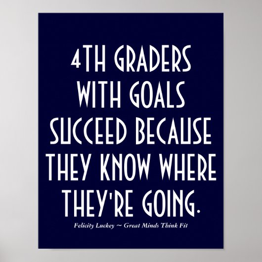 4. Stufe mit Goals Poster (Vorne)