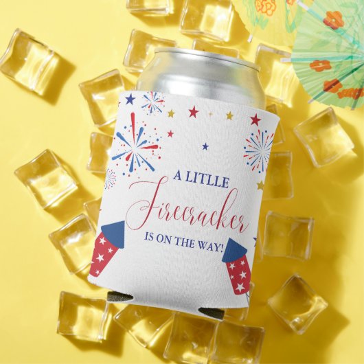 4 t Juli Unabhängigkeitsfirecracker Baby Shower Dosenkühler (In Situ Sommer)