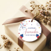 4 t Juli Unabhängigkeitsfirecracker Baby Shower Geschenkanhänger