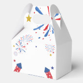 4 t Juli Unabhängigkeitsfirecracker Baby Shower Geschenkschachtel (Rückseite)