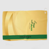 4 T-Shirt Acres Personalisierte Golfhandtücher Golfhandtuch (Horizontal)