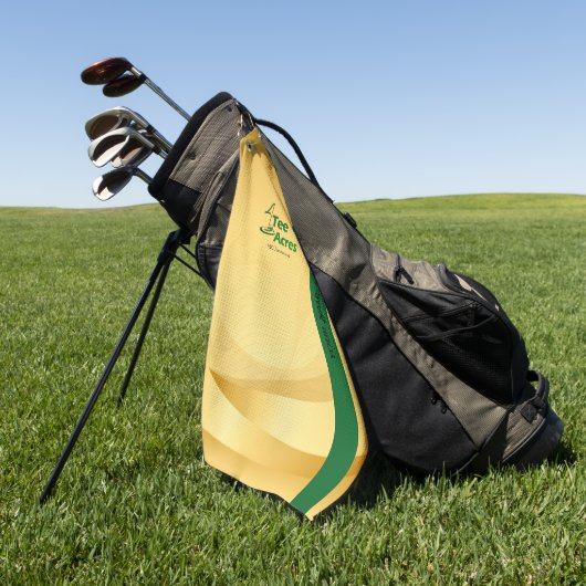 4 T-Shirt Acres Personalisierte Golfhandtücher Golfhandtuch (Gras)