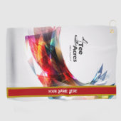4 T-Shirt Acres Personalisierte Multi-Farb-Handtüc Golfhandtuch (Horizontal)