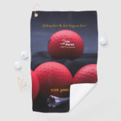 4 T-Shirt Acres Red Personalisiert Golf Handtücher (Insitu)