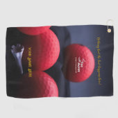 4 T-Shirt Acres Red Personalisiert Golf Handtücher (Horizontal)