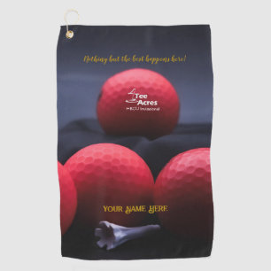 4 T-Shirt Acres Red Personalisiert Golf Handtücher