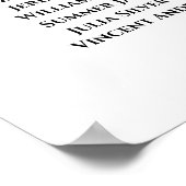 4 Tabelle Aquamarine Rose Elegante Hochzeitssessen Poster (Ecke)