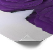 4 Tabelle Royal Lila Rose Elegante Sitzkarte Poster (Ecke)